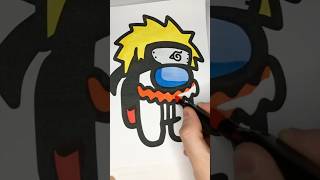 Among Us Naruto - Naruto Coloring Page - How to Draw Naruto