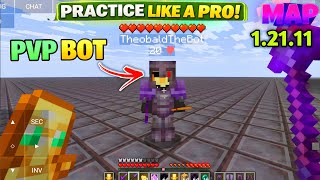 How add PVP BOT Practice Map for Mojo Launcher 🤯 | Minecraft Java 1.21.11  screenshot 3