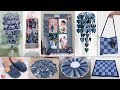 21 Old Jeans Reuse Craft Idea !!! Old Clothes Room Decor || Wall Hanging, Doormat, Organizer