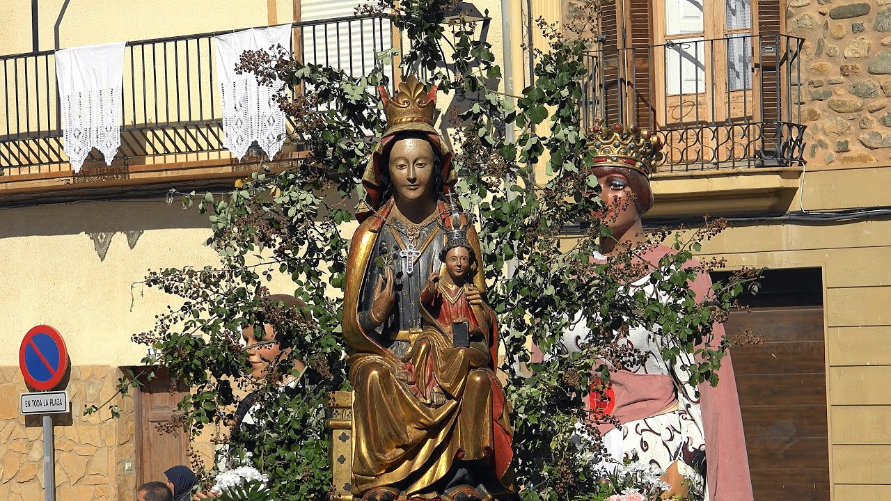 PROCESION POR LAS CALLES DE FITERO CON NUESTROS PATRONOS VIRGEN DE LA BARDA Y SAN RAIMUNDO 14-9-2025