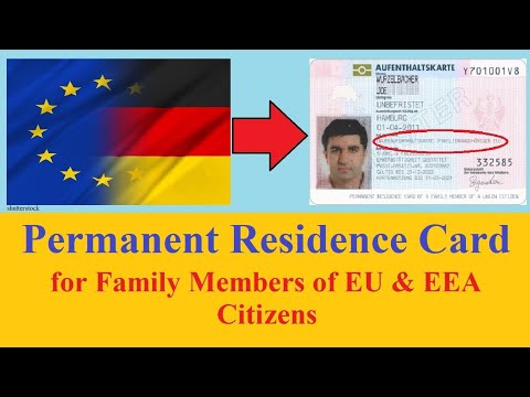 Permanent Residence Card for Family Members of EU and EEA Citizens in Germany, Daueraufenthaltskarte