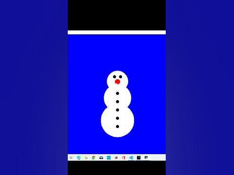 how to draw #snowman using python turtle graphics 😱#shorts #trend # ...