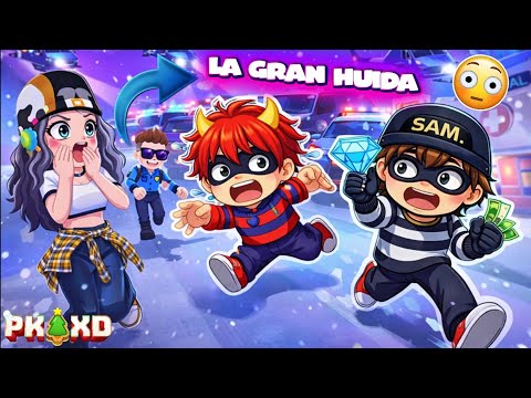 💎LA GRAN HUIDA JAVIFLASH Y SAM PLAY HUYEN DE LA POLICIA - PK XD (TheJaviFlash)💎