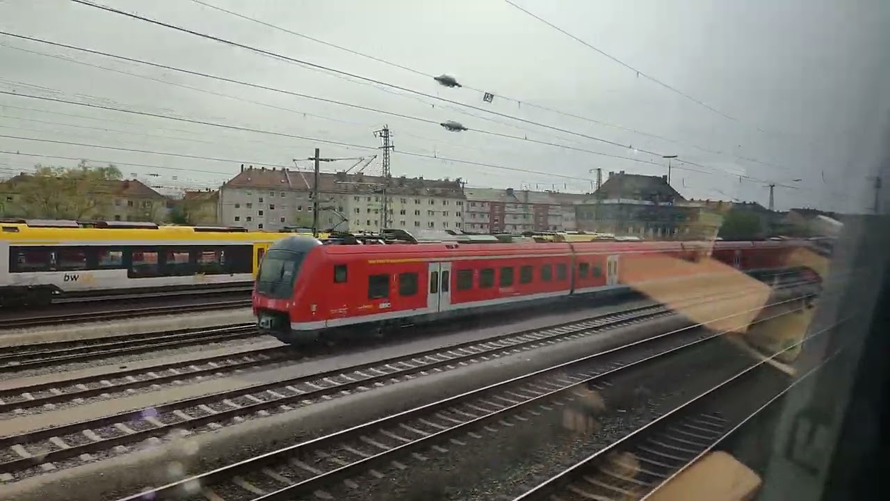RE 16 Nürnberg hbf - Augsburg hbf.