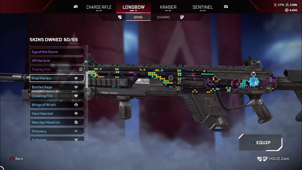 New Rare Skin for the Longbow (Pixel Perfect), S16 Battle Pass. [Apex