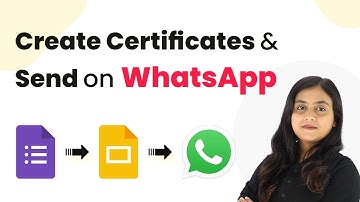 Create Certificates & Send on WhatsApp Automatically