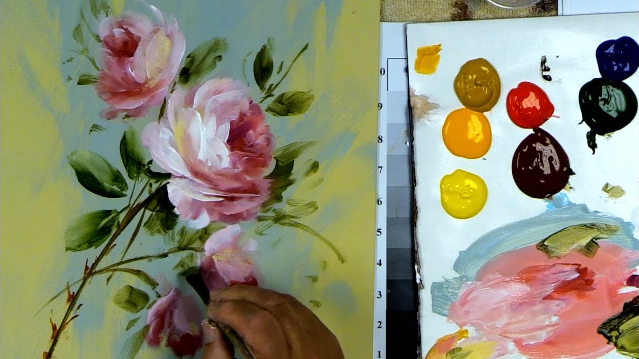 Acrylic Roses PR101 Video 65 3 Stages of the Rose - YouTube