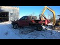 Dismantling a pickup truck