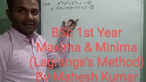 BSc 1st Year By-Mahesh kumar
