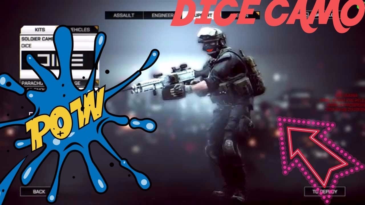 BATTLEFIELD 4: FIRST CLUE TO UNLOCK THE INVISIBLE BLACK DICE CAMO!!!!!! 