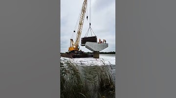 Building a Bridge in the Middle of a Flood #construction