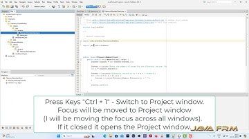 Apache NetBeans IDE 21 Tutorial - Short Cut Key - Ctrl + 1 - Switch to Project window