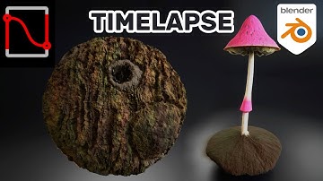 Nodevember Day 16 & 17 Forest & Fungus Timelapse - Blender Vector Displacement
