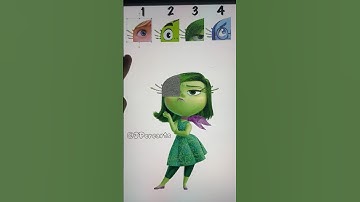 Which one is Correct? Disgust Eye #insideout2 #insideout #art