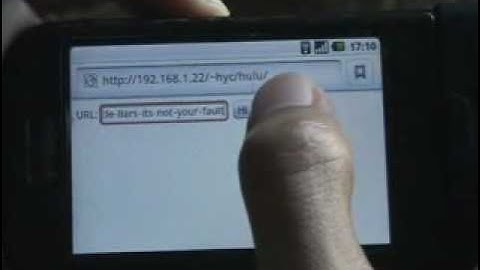 Watching Hulu on T-Mobile G1 / Android phone