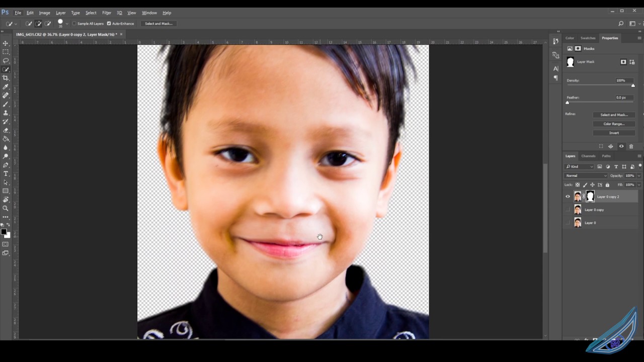 Cara mengedit foto tanpa kain background untuk pas foto Haji proporsi