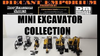 150 Scale Diecast Model Excavator Collection Part 3 Mini Excavators