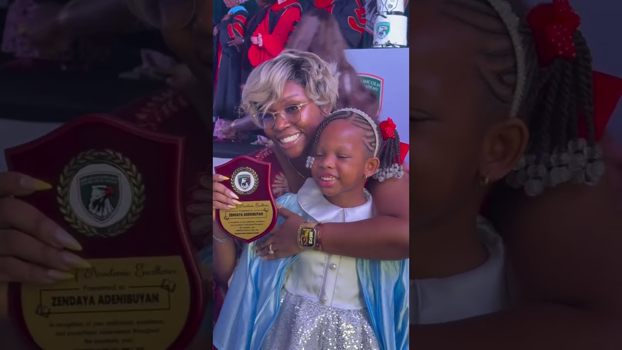 Bambam olawunmi Was Over Joy Today Has Her Zendaya Adenibuyan Graduate has the Best Student