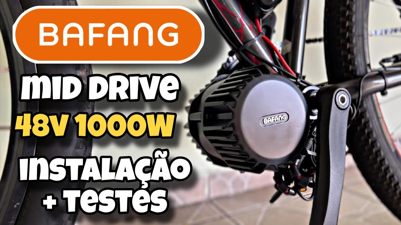 MONTEI UMA BIKE ELÉTRICA MID-DRIVE BAFANG 1000W! ALTO DESEMPENHO + ECONÔMICA 