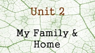 AQA Science B  Unit 2 My Family & Home Key Words