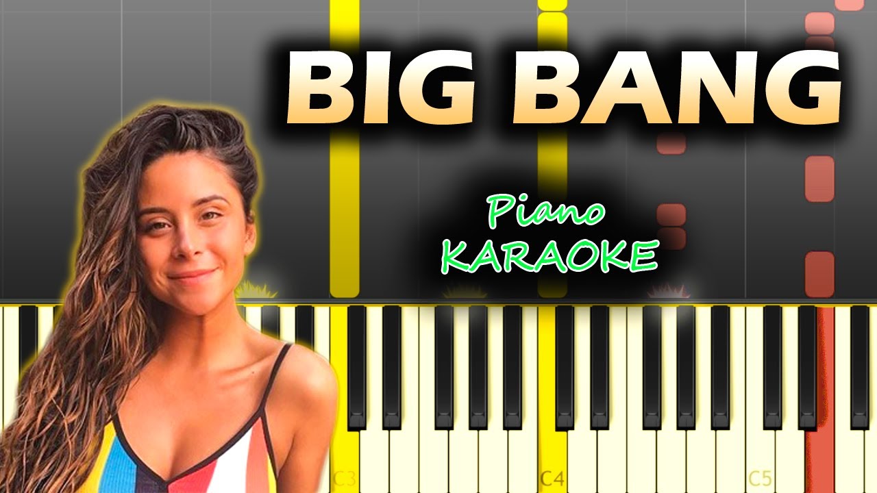 Cami - BIG BANG | KARAOKE Piano Acústico / Tutorial / Cover