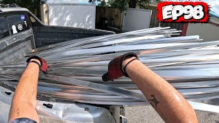 DUMPSTER DIVING & SCRAPPING! - Extruded Aluminum Score!