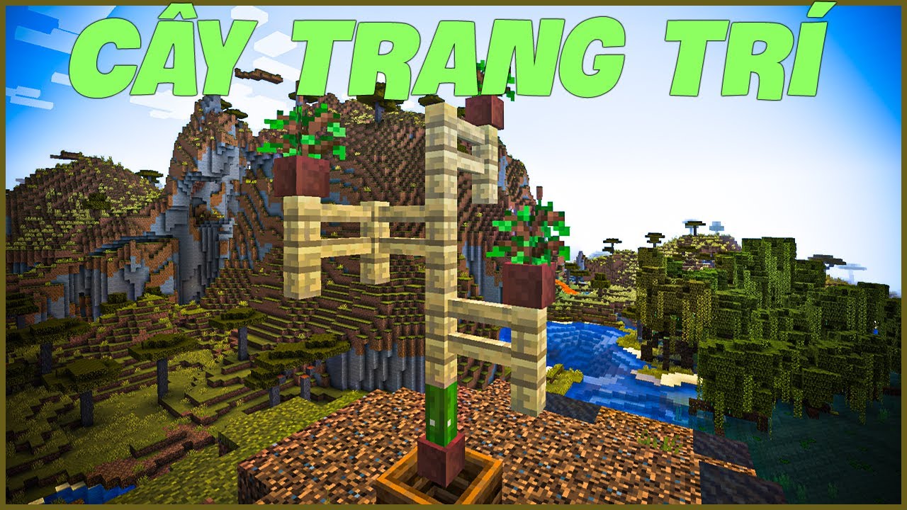 Cách làm cây cảnh Minecraft đẹp và đơn giản - YouTube