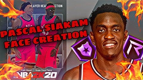 PASCAL SIAKAM FACE CREATION TUTORIAL NBA 2K20