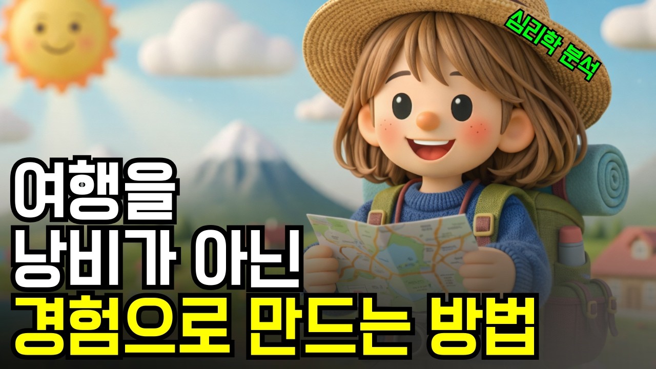 여행이 경험이 아닌 사치처럼 느껴졌다면 꼭 봐야할 심리 이야기