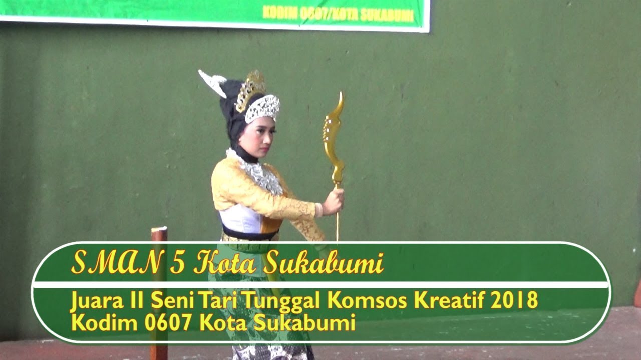 Juara 2 Seni Tari Tunggal SMAN 5 Kota Sukabumi-Kodim 0607/Kota Sukabumi