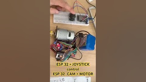 2 module ESP32  control motor by “ESP 32 now” #esp32 #automobile