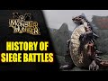 The history of siege battles in monster hunter  heavy wings