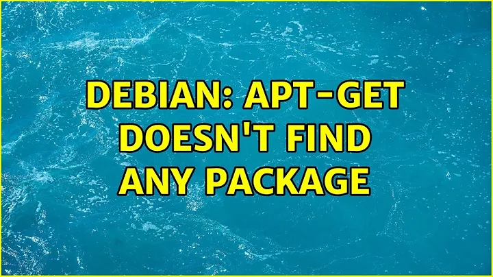 Debian: apt-get doesn't find any package