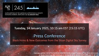AAS 245 Press Conference: Black Holes & New Outcomes from the Sloan Digital Sky Survey