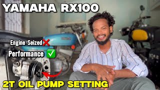 Yamaha Rx100 2t Oil Pump Setting || Rx100/Rx135/Rxz 2t Oil Pump Adjustment || Rx100 AJIT