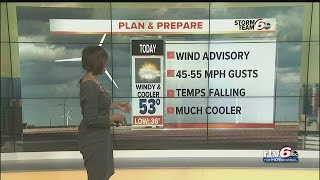 WIND ADVISORY: 35-45 mph wind gusts