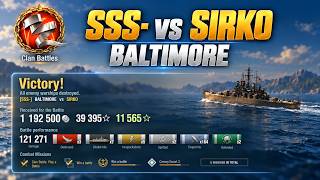 Close Game | BALTIMORE in Clan Battles | World of Warships screenshot 3