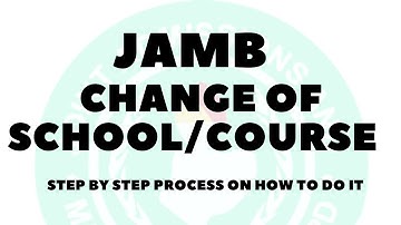 JAMB commences change of course and institution for 2022 || (All You Need To Know)
