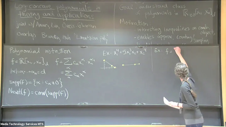 Log-concave polynomials in theory and applications - Cynthia Vinzant