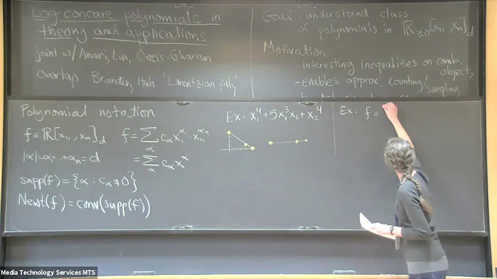 Log-concave polynomials in theory and applications - Cynthia Vinzant