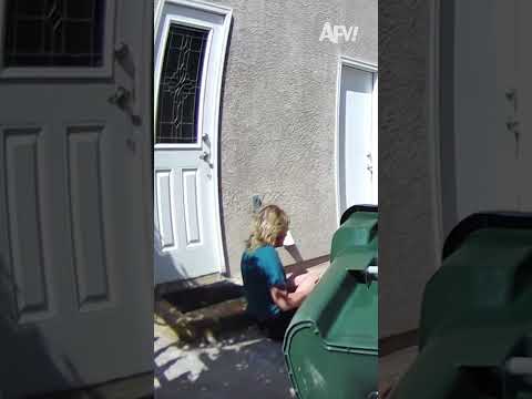 Trash day was a trash day 😣 #afv #fail #funnyvideos #shorts