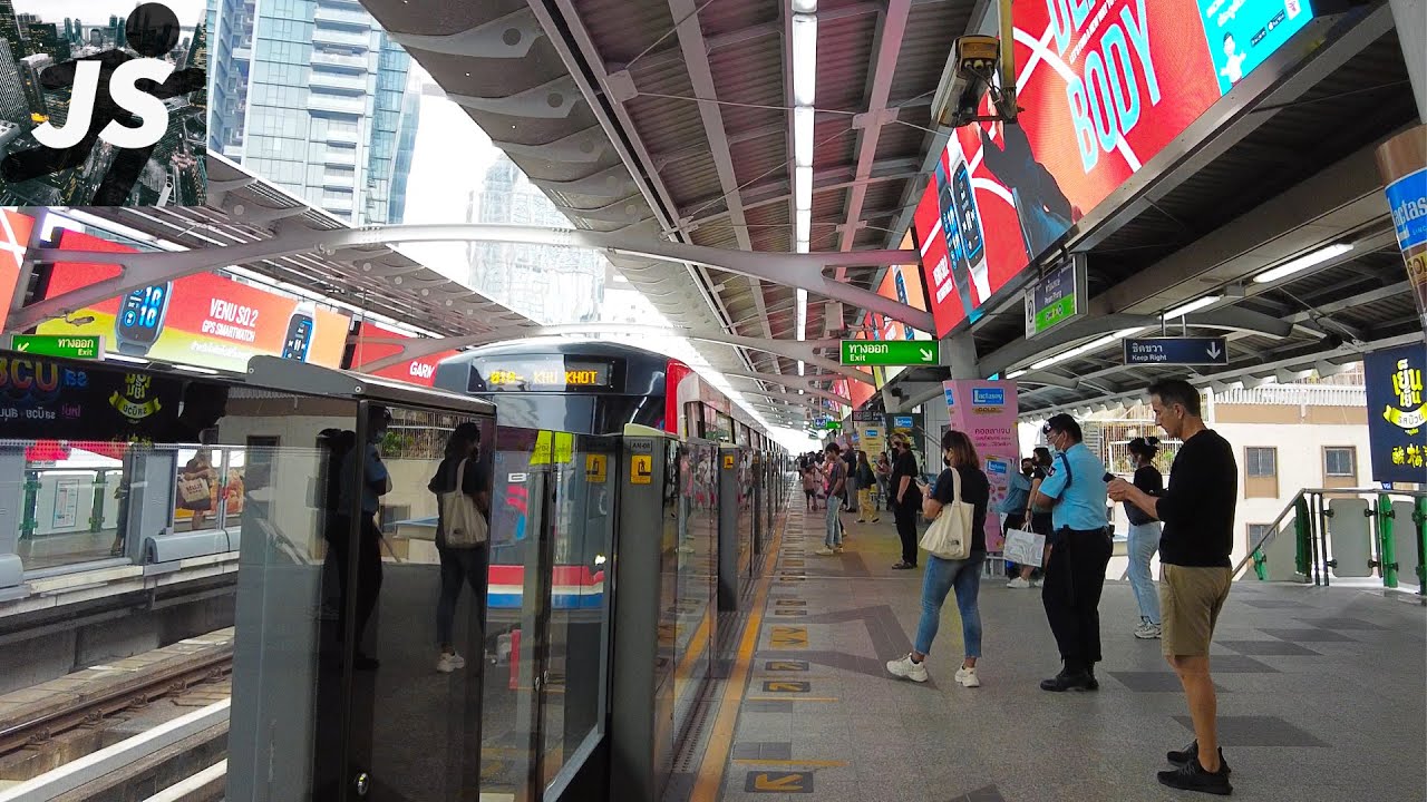 BTS Skytrain in Bangkok, Thailand One Stop Ride 2022 YouTube BTS Skytrain in Bangkok, Thailand One Stop Ride 2022 YouTube
