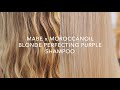 Mabe hair x moroccanoil blonde perfecting purple shampoo