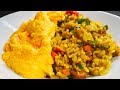 忘れられない大好きな思い出の料理『半熟オムカレー炒飯』Cooking of my mother's memories Curry fried rice omlet