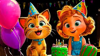 Little Kitten Adventure 02: Cats Birthday party | Baby Сats Сartoon for kids ► Telebom music 0+