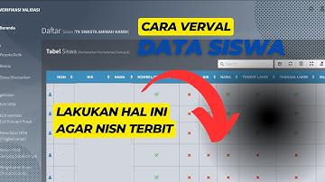 Tutorial Verval Pd, Cara Verval dan Perbaikan Data Siswa