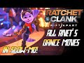 Rivet ALL DANCE MOVES in Slow Motion 30% Game Speed (4K) - Ratchet & Clank: Rift Apart