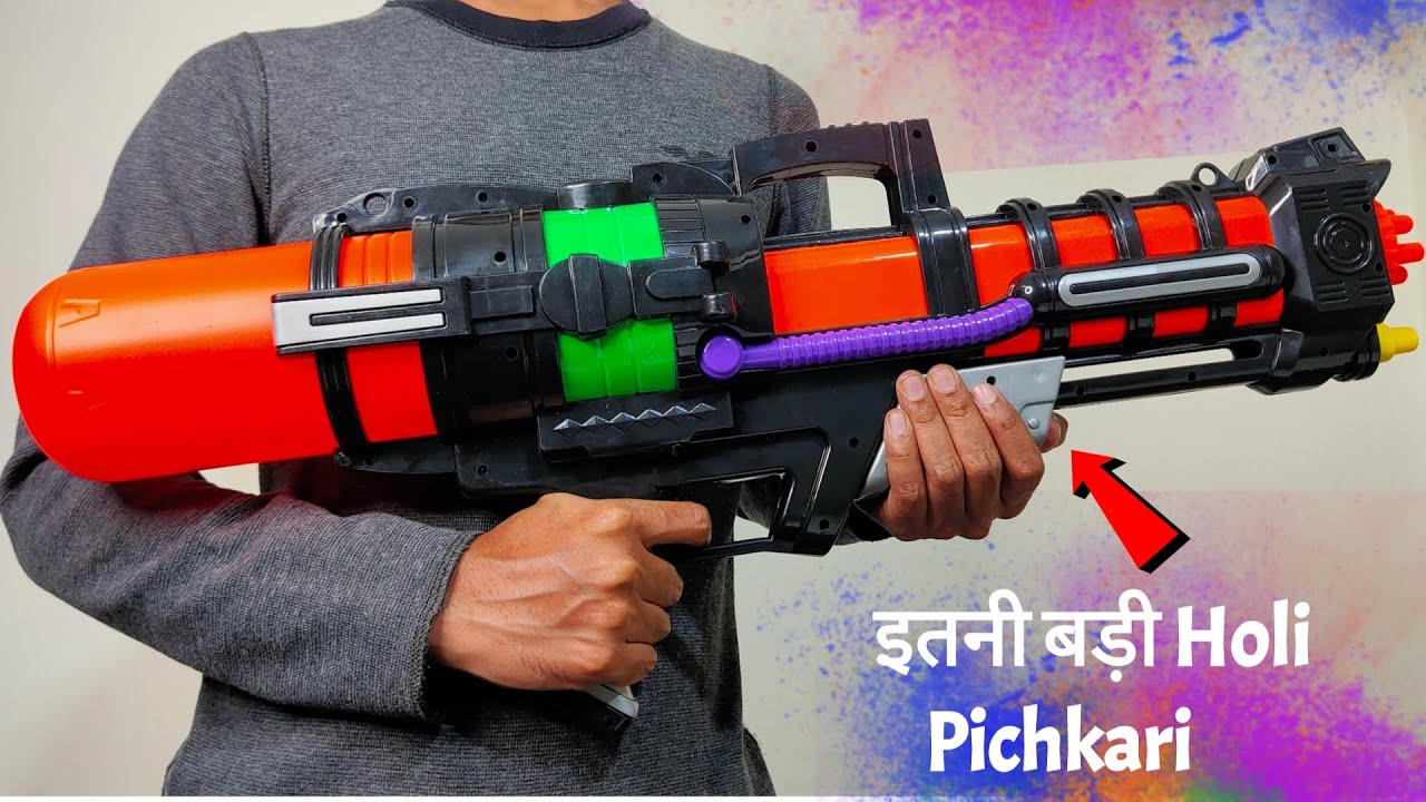 Holi Pichkari Unboxing & Testing Holi Stash Chatpat toy tv YouTube