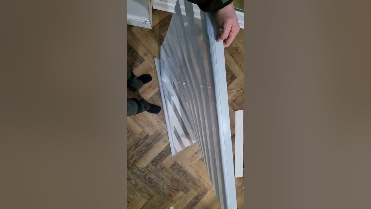 B & Q day and night blinds size adjustment YouTube