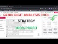 How to use deriv digit analysis tool 100 profit